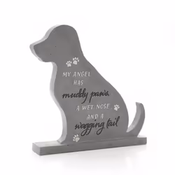 Best of Breed Shaped Dog Memorial Stone 20 cm x 20 cm