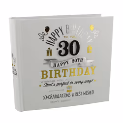 Signography Birthday Boy Photo Album 4 x6 - 30th