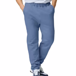 Gildan Mens Softstyle Midweight Pocket Sweatpants - XL, Stone Blue