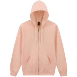 Gildan Unisex Adult Softstyle Midweight Full Zip Hoodie - S, Dusty Rose