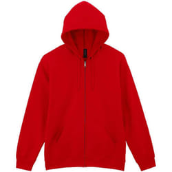 Gildan Unisex Adult Softstyle Midweight Full Zip Hoodie - S, Red