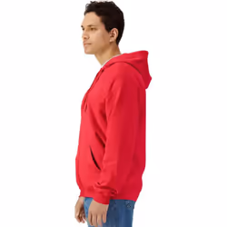 Gildan Unisex Adult Softstyle Midweight Full Zip Hoodie - S, Red