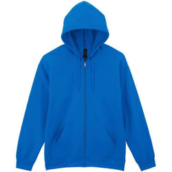 Gildan Unisex Adult Softstyle Midweight Full Zip Hoodie - S, Royal Blue