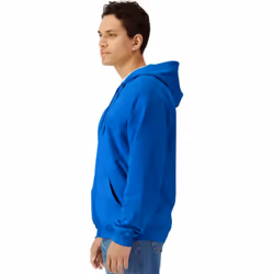 Gildan Unisex Adult Softstyle Midweight Full Zip Hoodie - S, Royal Blue