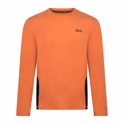 Trespass Mens Charlie Long-Sleeved T-Shirt - L, Burnt Orange Marl