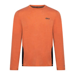 Trespass Mens Charlie Long-Sleeved T-Shirt - L, Burnt Orange Marl