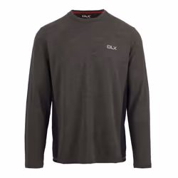 Trespass Mens Charlie Long-Sleeved T-Shirt - 3XL, Dark Grey Marl