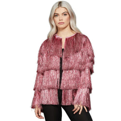 Smiffys Womens/Ladies Tinsel Festival Costume Jacket