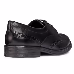 Geox Girls Agata Patent Leather Shoes - 3 UK, Black