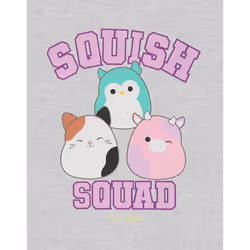 Squishmallows Girls Squad Hoodie - 11-12 Years, Grey