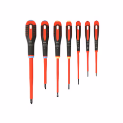 Bahco Be-9888s Ergo Vde Insulated Screwdriver Set, 7 Piece
