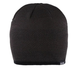 Regatta Unisex Adult Brock III Beanie - One Size, Black/Grey