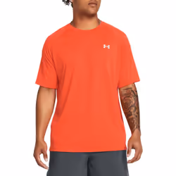 Under Armour Mens Tech Reflective Short-Sleeved T-Shirt - XL, Orange