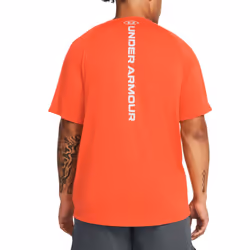 Under Armour Mens Tech Reflective Short-Sleeved T-Shirt - XL, Orange