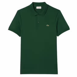 Lacoste Mens Pima Cotton Regular Polo Shirt - XS, Green