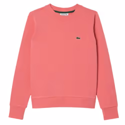 Lacoste Womens/Ladies Fleece Crew Neck Relaxed Fit Sweatshirt - 8 UK, Pink