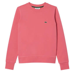 Lacoste Womens/Ladies Fleece Crew Neck Relaxed Fit Sweatshirt - 8 UK, Pink
