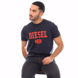 Diesel Mens T-Diegor 1-A T-Shirt - S, Navy