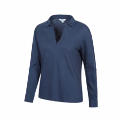 Mountain Warehouse Womens/Ladies Brae Relaxed Fit Polo Shirt - 16 UK, Navy
