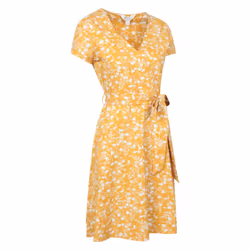 Mountain Warehouse Womens/Ladies Santorini UV Jersey Wrap Dress - 20 UK, Yellow
