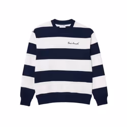 Lacoste Womens/Ladies French Made Oversized Sweatshirt - 8 UK, Cream/Dark Blue
