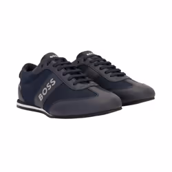 Boss Mens Rusham Trainers - 5 UK, Navy