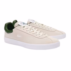 Lacoste Mens Baseshot Leather Trainers - 7.5 UK, White