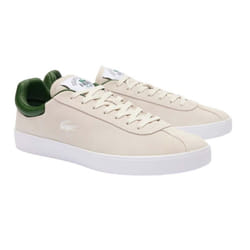 Lacoste Mens Baseshot Leather Trainers - 8 UK, White