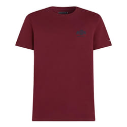 Tommy Hilfiger Mens Logo Embroidered T-Shirt - S, Purple
