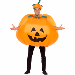 Smiffys Unisex Adult Pumpkin Inflatable Costume Set