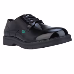 Kickers Womens/Ladies Finley Patent Leather Lace Up Shoes - 6 UK, Black
