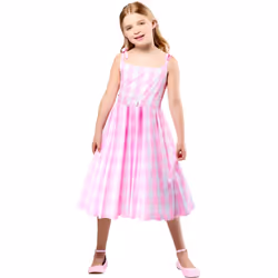 Barbie Girls Perfect Day Costume Dress - 7-8 Years, Pink/White