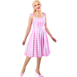 Barbie Womens/Ladies Perfect Day Costume Dress - M, Pink/White