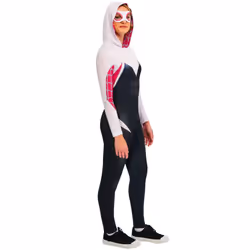 Marvel Comics Womens/Ladies Ghost-Spider Costume - XS, White/Black/Red
