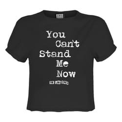 Amplified Womens/Ladies Can't Stand Me Now The Libertines Crop Top - XS, Charcoal