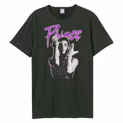Amplified Unisex Adult Revolution Parade Prince T-Shirt - XS, Charcoal