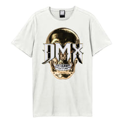 Amplified Unisex Adult 3D Skull DMX T-Shirt - XS, Vintage White