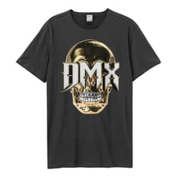 Amplified Unisex Adult 3D Skull DMX T-Shirt - XS, Charcoal