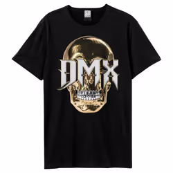 Amplified Unisex Adult 3D Skull DMX T-Shirt - XS, Black