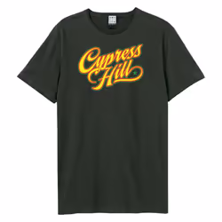 Amplified Unisex Adult Script Cypress Hill T-Shirt - XS, Charcoal