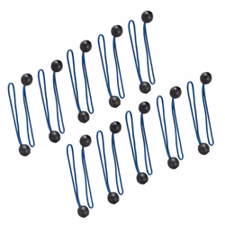 Tarpaulin Bungees 20pk Ball Shock Elastic Bungee Tie Loop Cord Silverline 2x237045