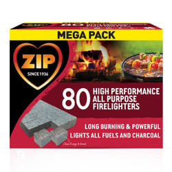 80 Firelighters, High Performance All Purpose for Open Fires, Wood Burner, Multi Fuel Stove, BBQ, Firepit, Chiminea and Bonfires