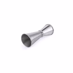 [NOVA] Cocktail Jigger Spirit Dual Measure Cup, Polished Effect, Stainless Steel (Double), 25 ml / 50 ml