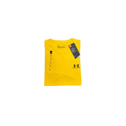 MEN UNDER ARMOUR SHORT SLEEVE T SHIRT -COTTON - M, YELLOW