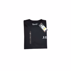 MEN UNDER ARMOUR SHORT SLEEVE T SHIRT -COTTON - L, BLACK