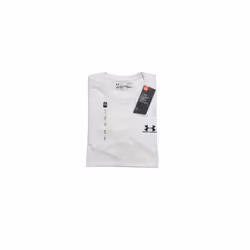 MEN UNDER ARMOUR SHORT SLEEVE T SHIRT -COTTON - 2XL, WHITE