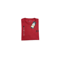 MEN UNDER ARMOUR SHORT SLEEVE T SHIRT -COTTON - 2XL, BURGUNDY