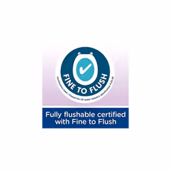Andrex Wipe Flushable Fragrance Free Washlets | Wet Wipes Unscented | Fine to Flush Toilet Tissue | Biodegradable Rapid Disperse | 36 wipes per Pack,