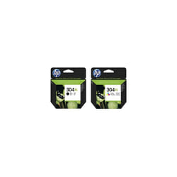 HP 304XL High Capacity Black (N9K08AE) & 304XL High Capacity Colour (N9K07AE) Ink Cartridge Multipack