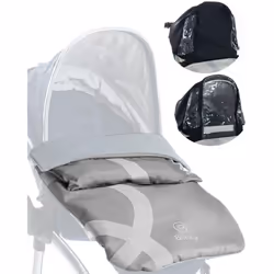 BlinkyWarm - Your All-Weather Buggy Buddy | 5-in-1 All-Season Rain Cover, Sunshade, Sleepshade & Breathable Fleece Lined Cosy ...